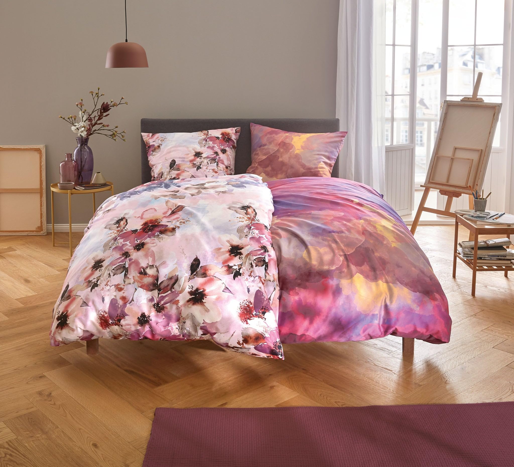 kleine-wolke-bettw-sche-amaris-blumen-bettw-sche-mit-rei-verschluss image 3