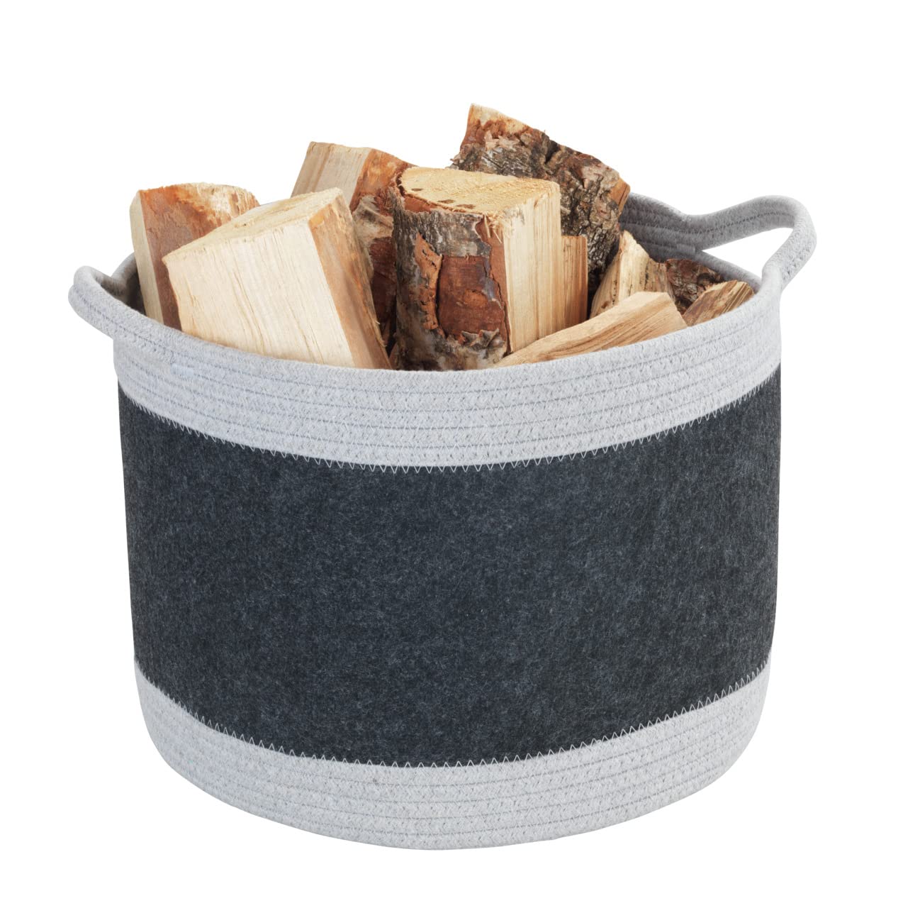 wenko-bea-l-filzkorb-30-l-35-x-26-cm-dunkelgrau-hellgrau image 8