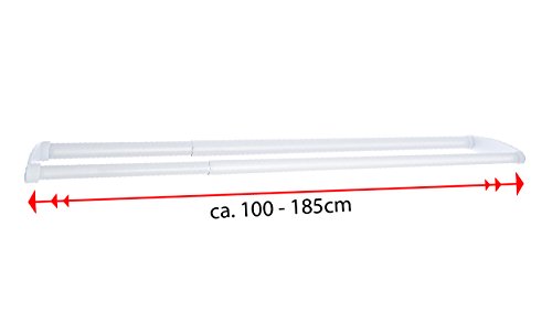 ridder-11081101-teleskop-doppelduschstange-100-185-cm-aluminium-wei image 6