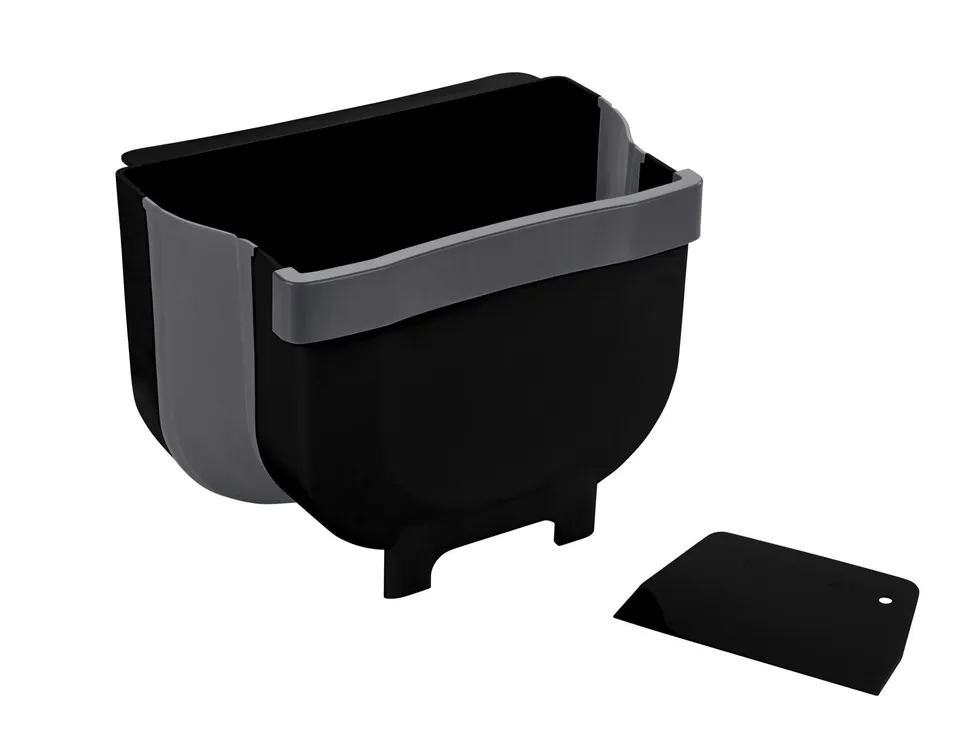 wenko-fago-t-r-abfalleimer-5-liter-black-outdoor-kitchen-faltbar-schwarz-25-5-x- image 1