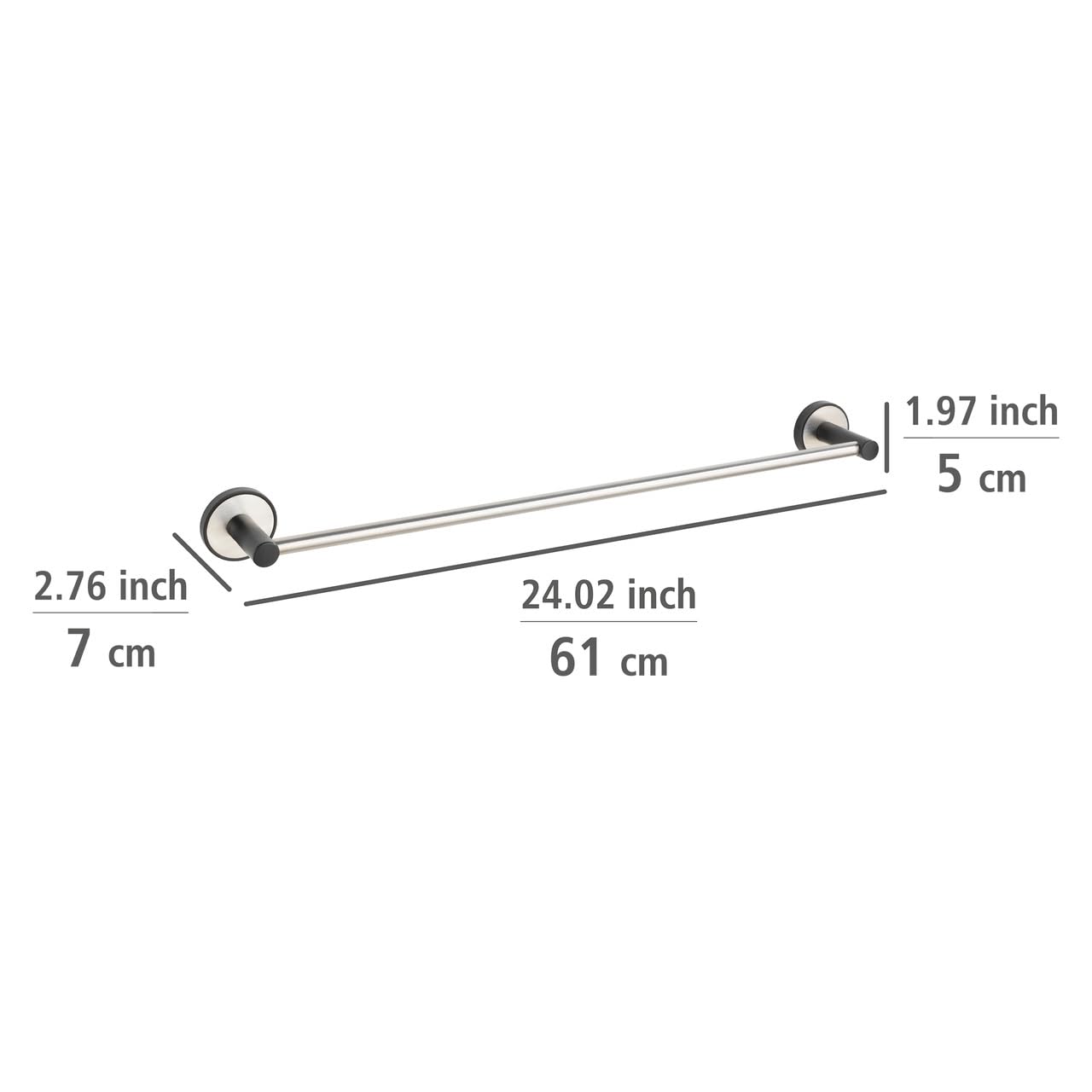 wenko-uv-loc-badetuchstange-uno-udine-61-cm-edelstahl-schwarz image 5