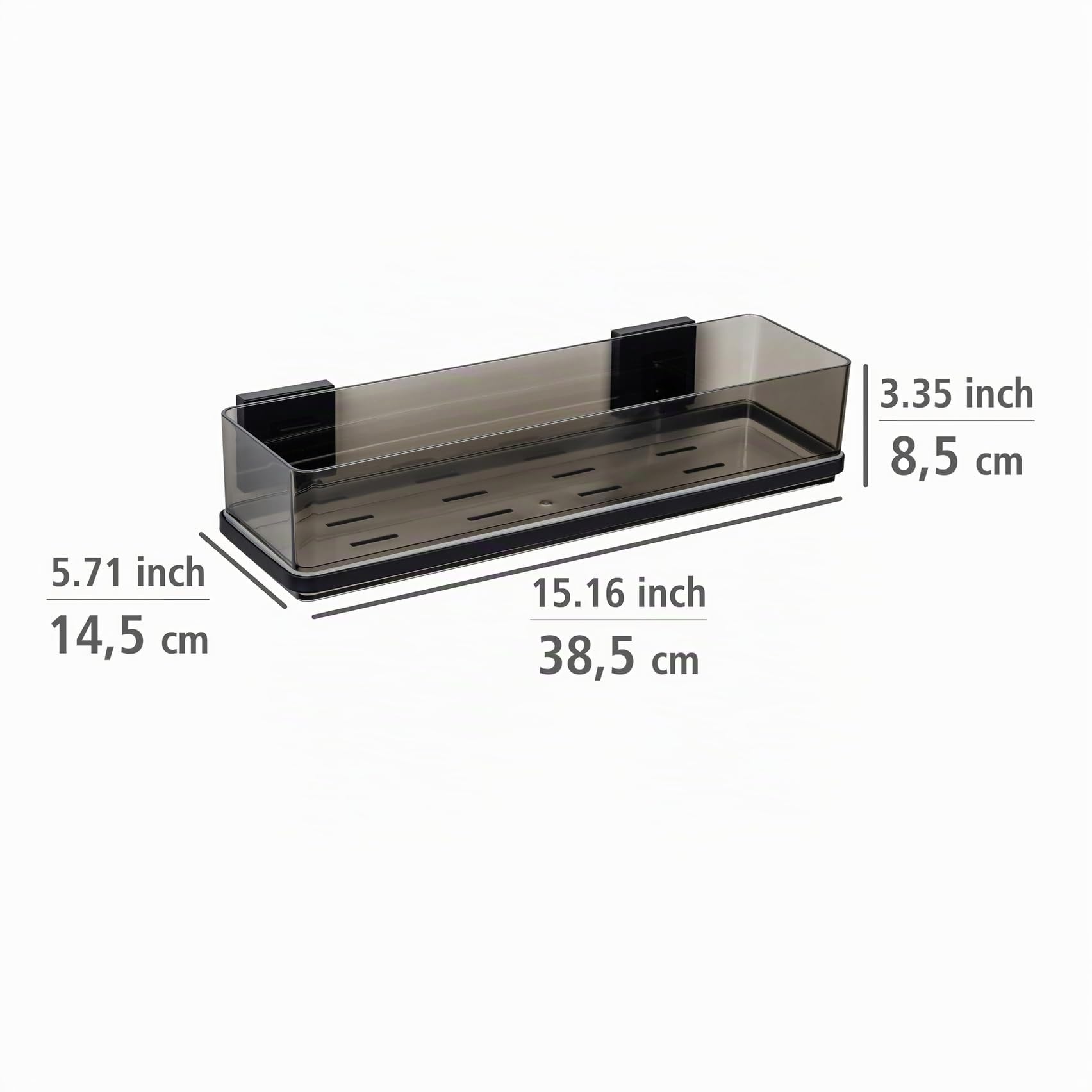 wenko-vacuum-loc-quadro-maxiablage-schwarz-badablage-38-5-x-8-5-x-14-5-cm-mit-ed image 3