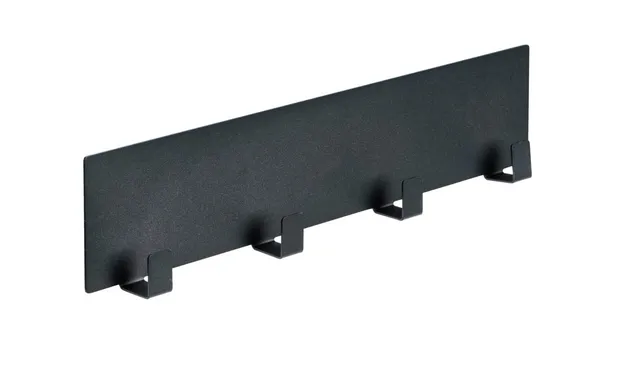 wenko-hakenleiste-ima-schwarz-30-x-6-5-cm-mit-4-haken-magnetisch image 1