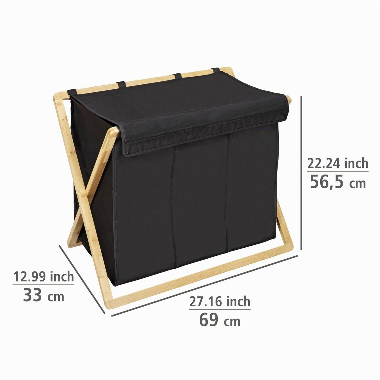 wenko-ecori-trio-w-schesammler-3x31-liter-bambus-natur-schwarz image 7