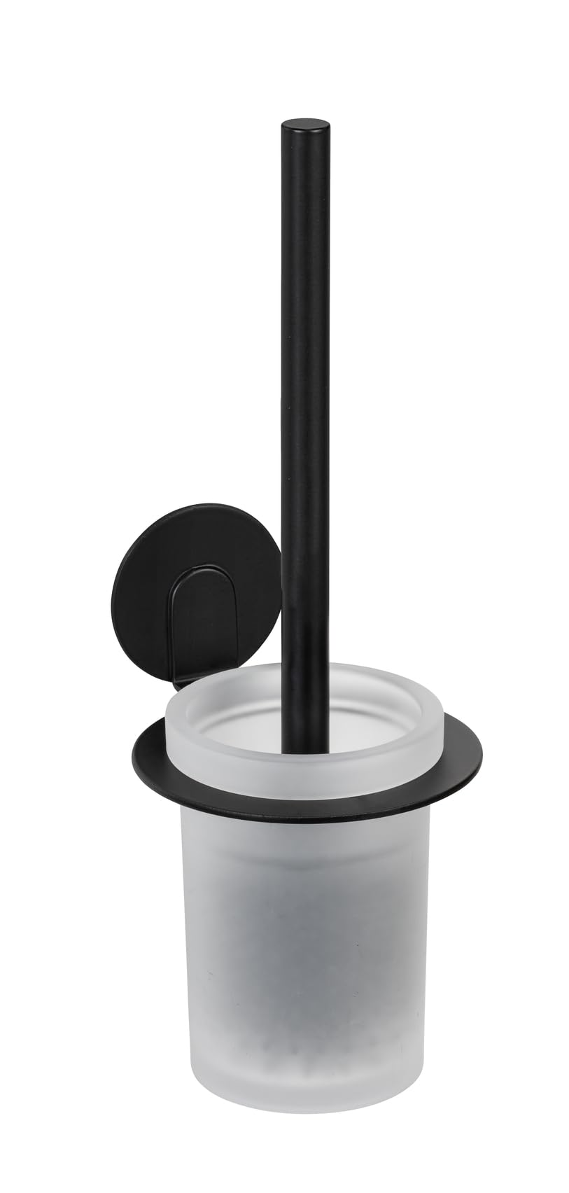 wenko-turbo-loc-bivio-wc-garnitur-black-matt-aus-aluminium-und-glas image 1