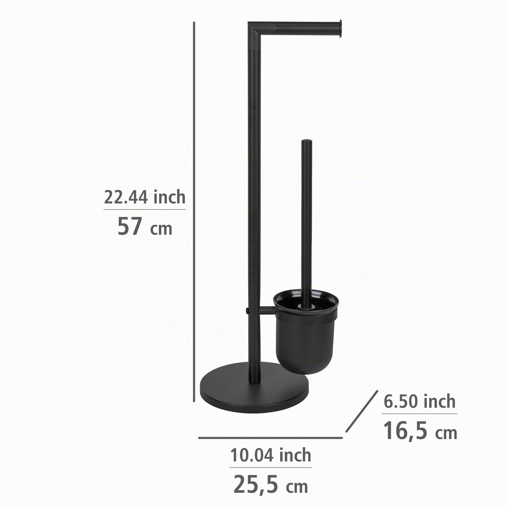 wenko-parus-stand-wc-garnitur-mit-wc-b-rste-schwarz image 4