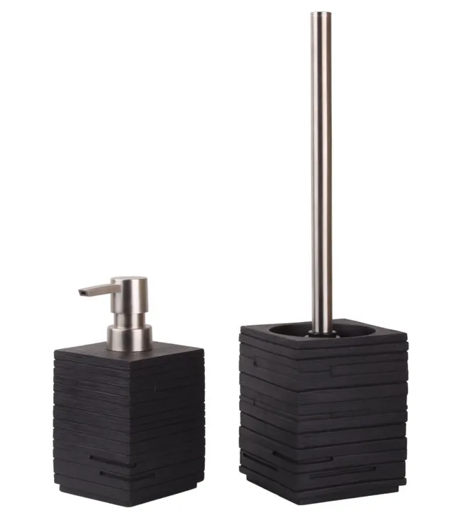 sanilo-bad-set-calero-black-seifenspender-480-ml-wc-b-rste-edelstahl image 1