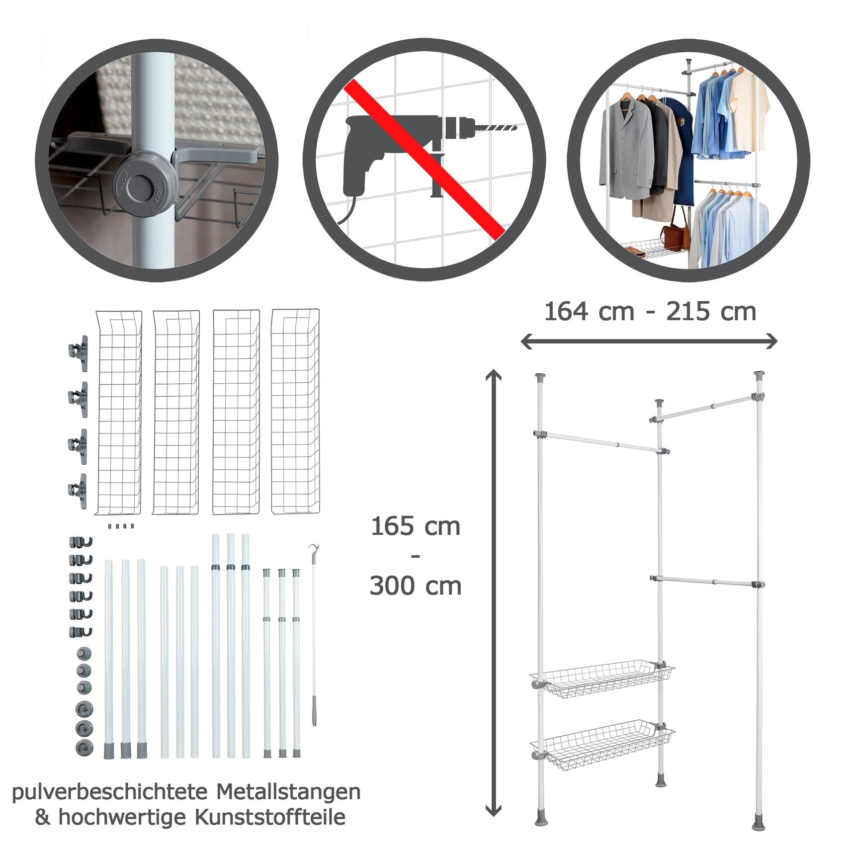 wenko-teleskop-system-herkules-duo-164-215-x-165-300-x-38-cm-wei image 4