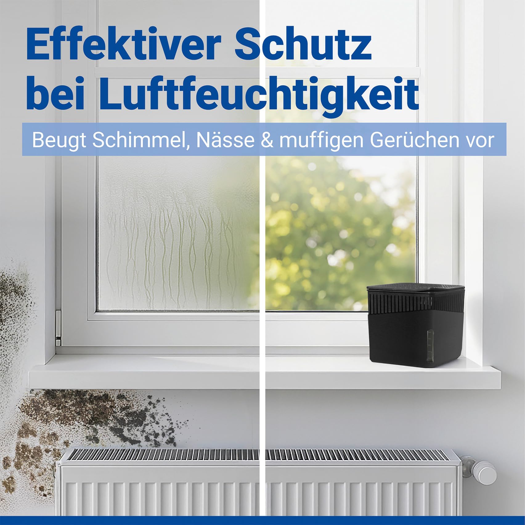 wenko-cube-raumentfeuchter-schwarz-13-x-13-x-13-cm-luftentfeuchter-mit-500-g-blo image 3