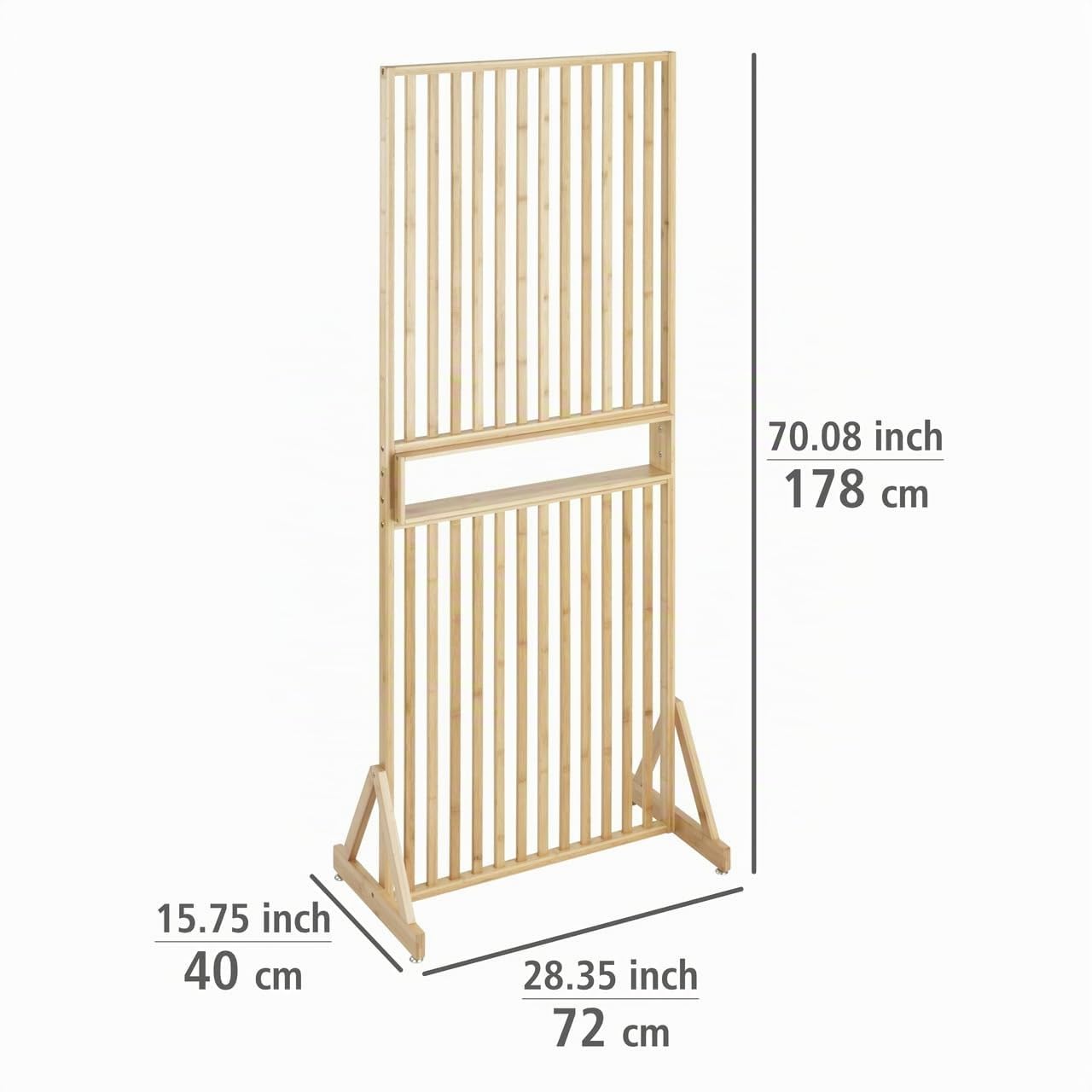 wenko-kailua-raumtrenner-72-x-178-x-40-cm-braun-bambus-raumteiler-mit-ablage image 4