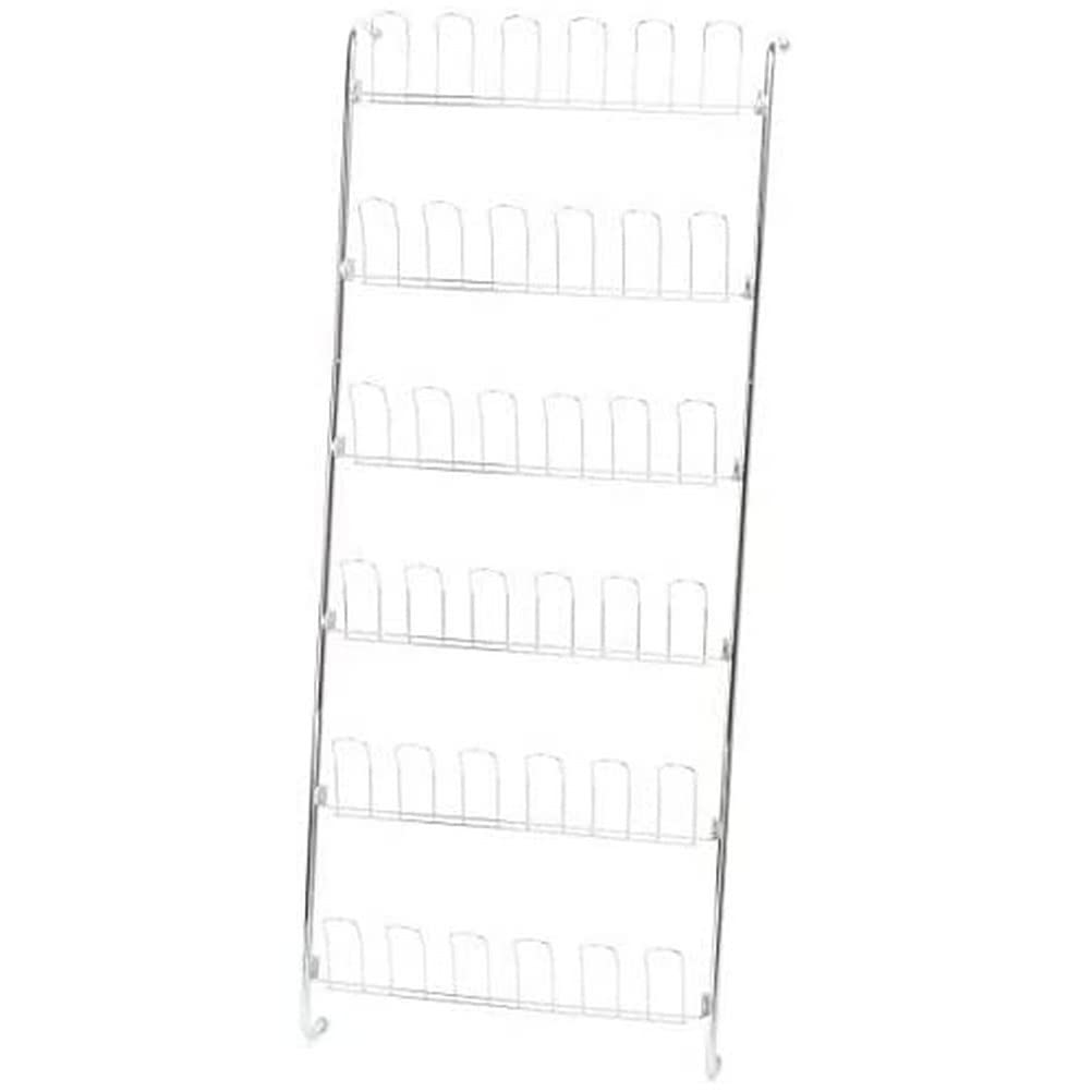 wenko-t-r-schuhregal-mit-6-ablagen-f-r-18-paar-einh-ngen-ohne-bohren-metall-verc image 1