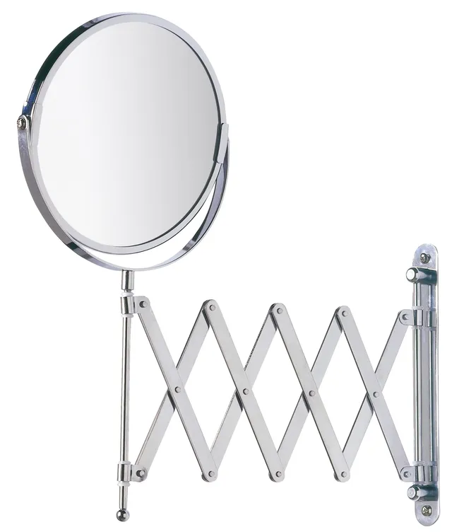 wenko-kosmetik-wandspiegel-teleskop-exclusiv-wand-kosmetikspiegel-mit-3-fach-ver image 1