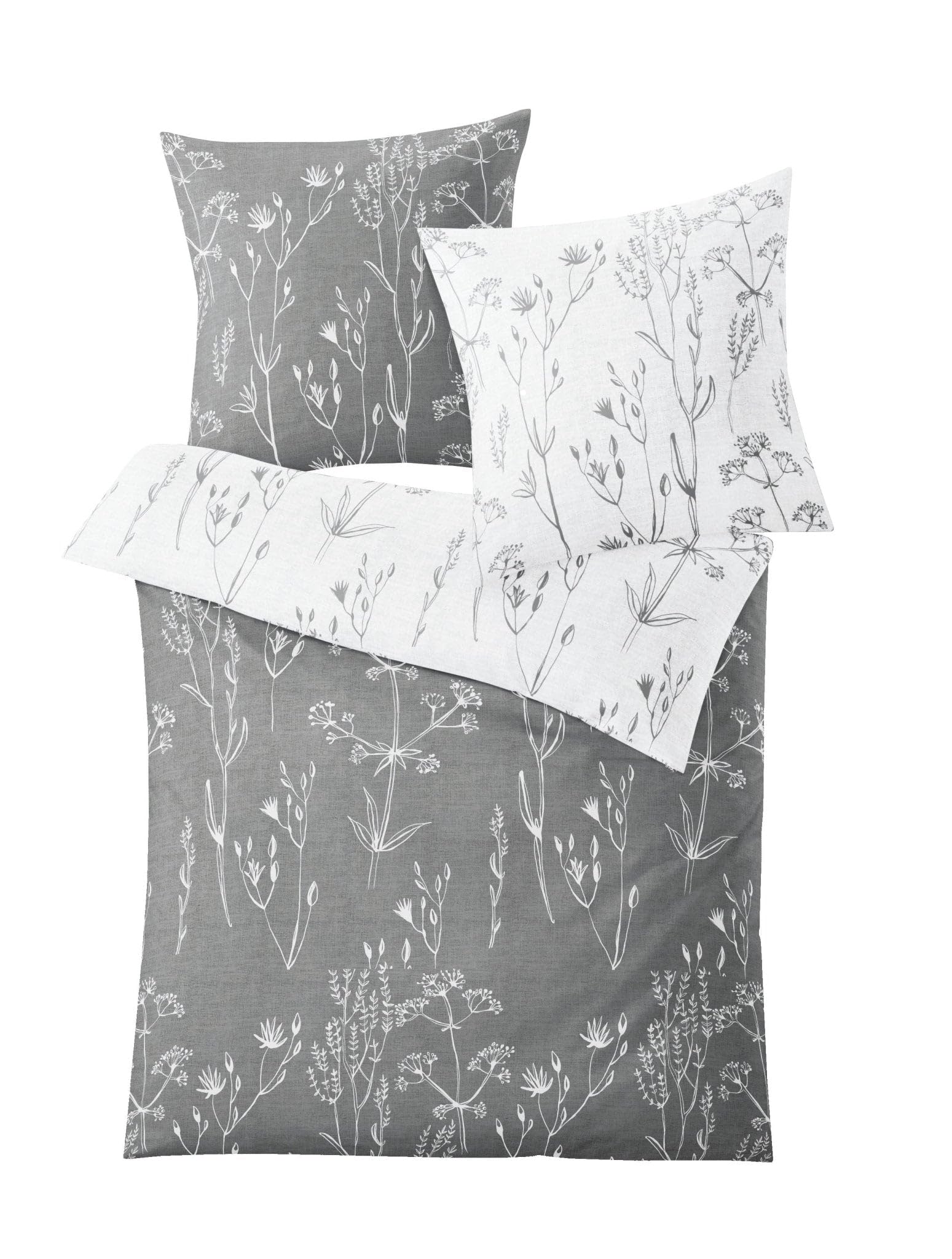 kleine-wolke-bettw-sche-satin-savannah-grau-155-x-220-cm-80-x-80-cm image 1