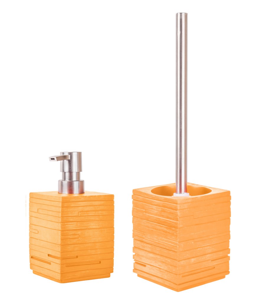 sanilo-badezimmer-set-calero-orange-seifenspender-und-wc-b-rste image 2