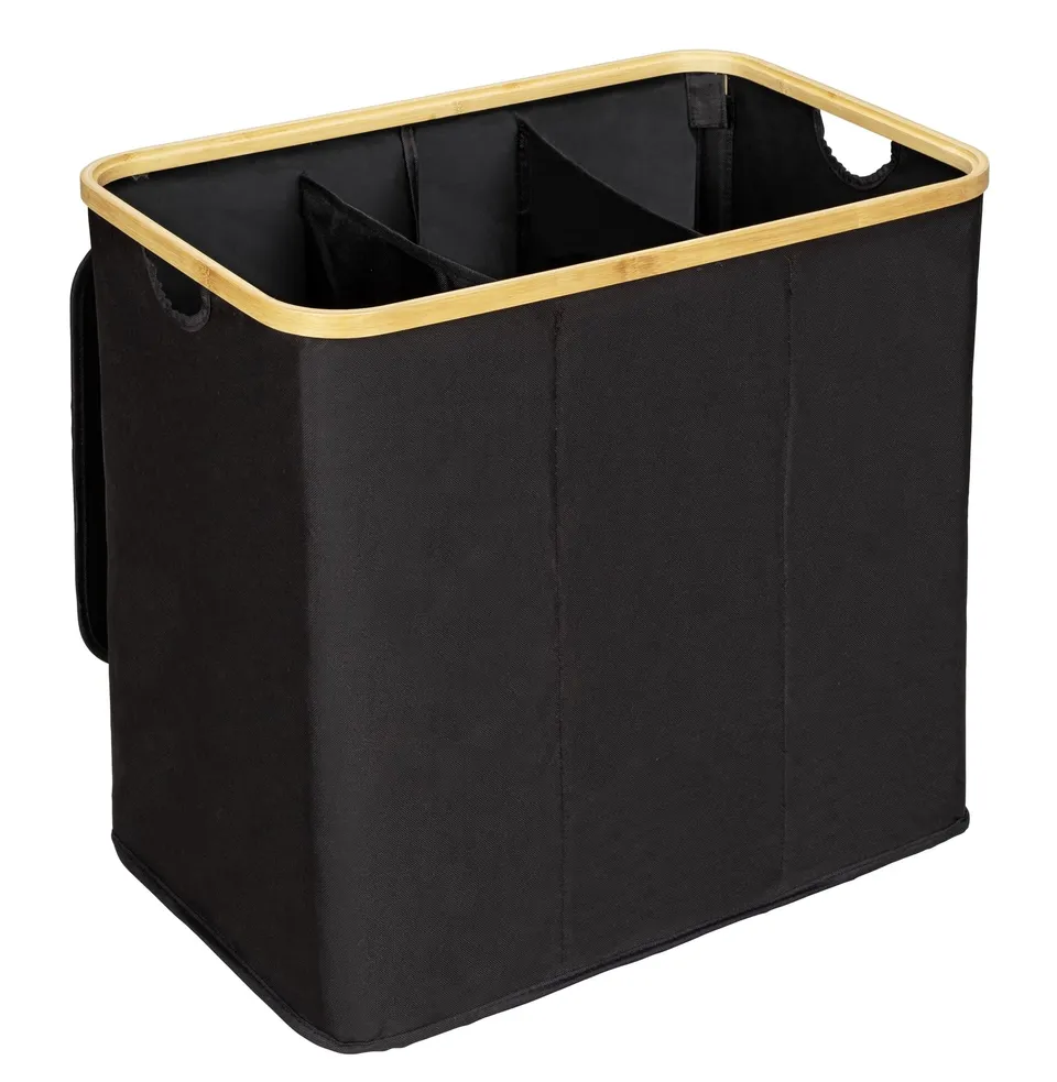 wenko-w-schetruhe-trio-ecori-bambus-schwarz-57-x-50-x-37-cm-3-x-35-liter image 1