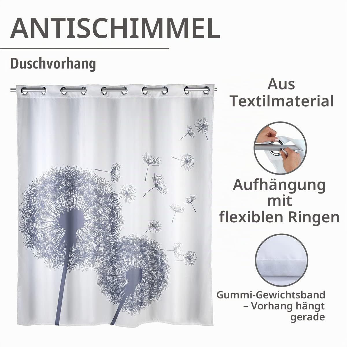 wenko-duschvorhang-astera-flex-180-x-200-cm-anti-schimmel-textilvorhang-mit-ring image 3
