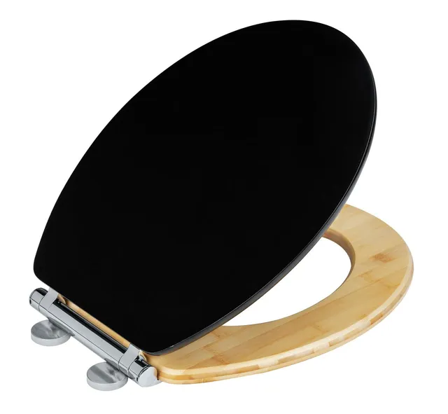 wenko-bambusa-black-wc-sitz-mit-absenkautomatik-37-x-44-cm-bambus-schwarz image 1
