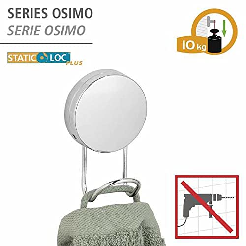 wenko-static-loc-plus-wandhaken-osimo-stahl-6-x-10-x-3-5-cm-ohne-bohren image 3