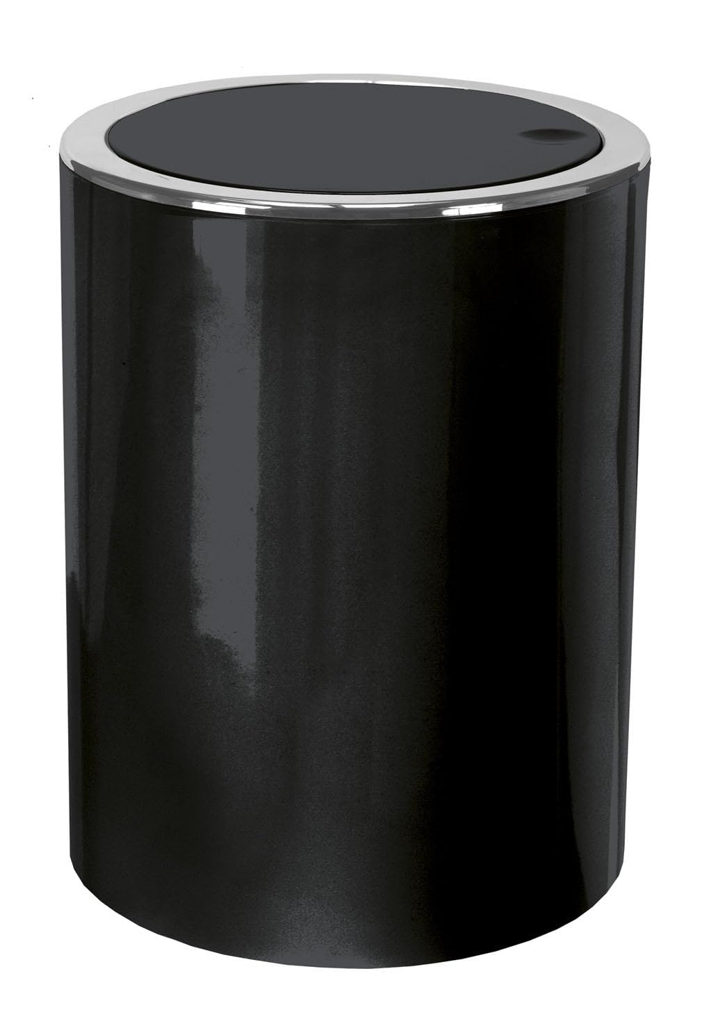 kleine-wolke-kosmetikeimer-clap-5-liter-schwingdeckeleimer-19-x-25-cm-schwarz image 1