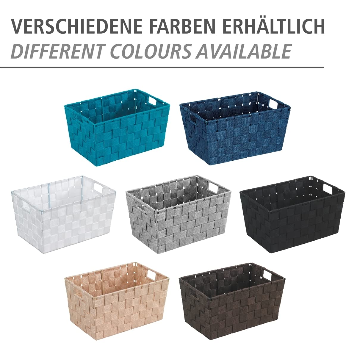 wenko-aufbewahrungskorb-adria-s-grau-6-24-l-polypropylen-30-x-15-x-20-cm image 5