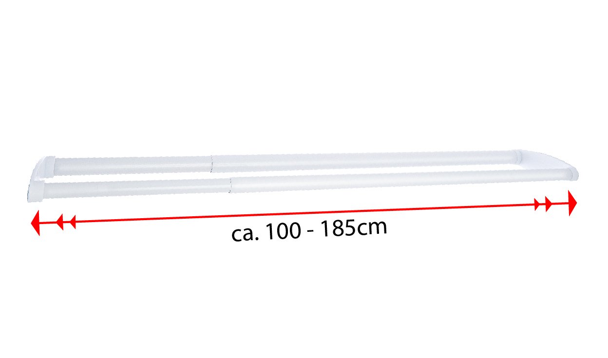ridder-11081101-teleskop-doppelduschstange-100-185-cm-aluminium-wei image 3