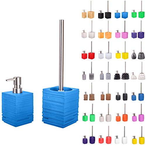 sanilo-badezimmer-set-calero-blue-seifenspender-wc-b-rste-ohne-bohren image 7