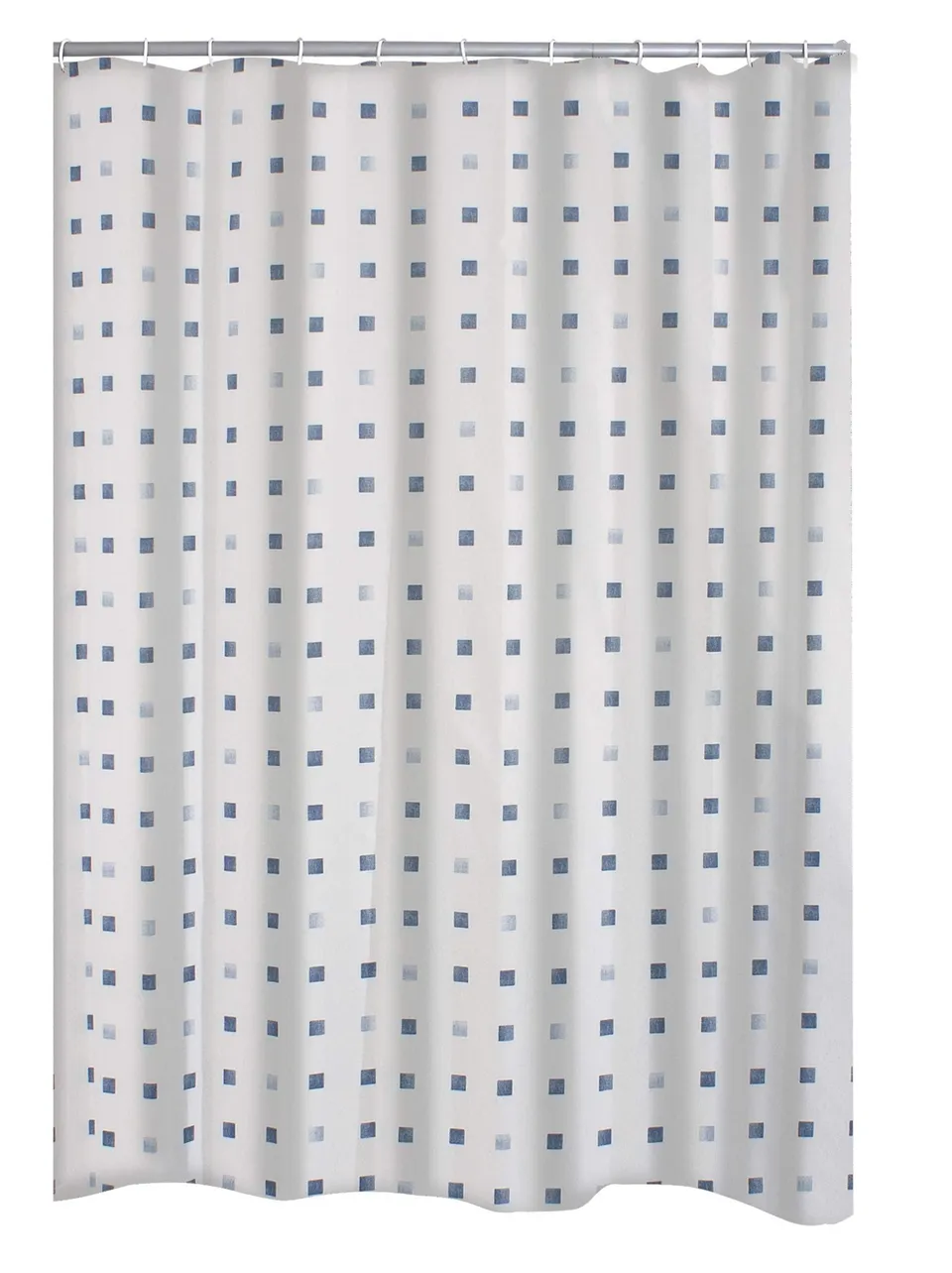 ridder-duschvorhang-domino-textil-blau-180-x-200-cm-inkl-ringe image 1