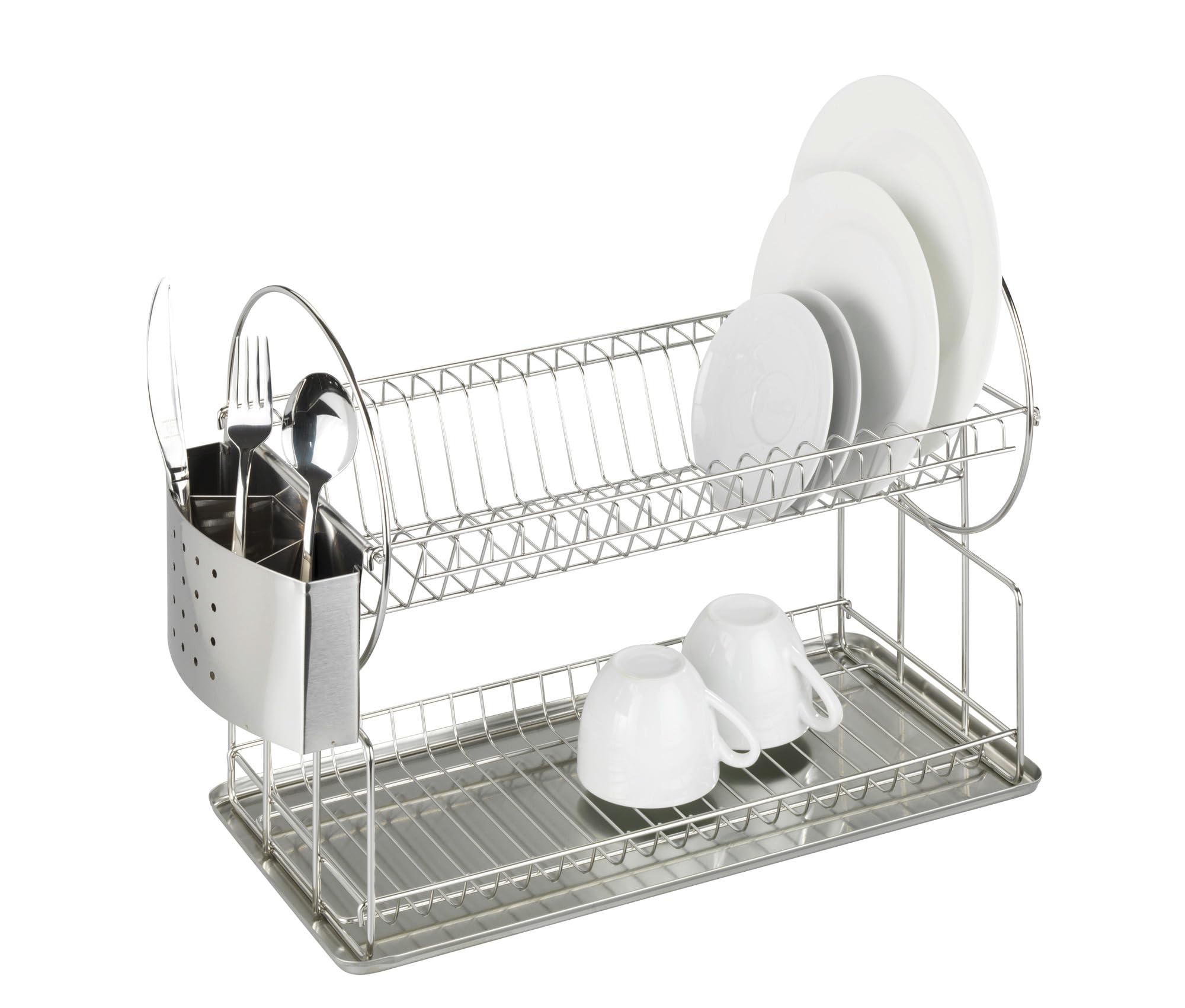 wenko-geschirrabtropfer-exclusiv-duo-2-etagig-edelstahl-rostfrei image 2