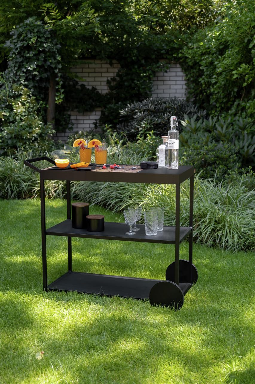 wenko-miro-servierwagen-beistellwagen-black-outdoor-kitchen-metall-akazienholz-s image 5