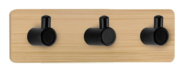 kleine-wolke-handtuchhaken-bamboo-pin-hook-trio-natur image 1
