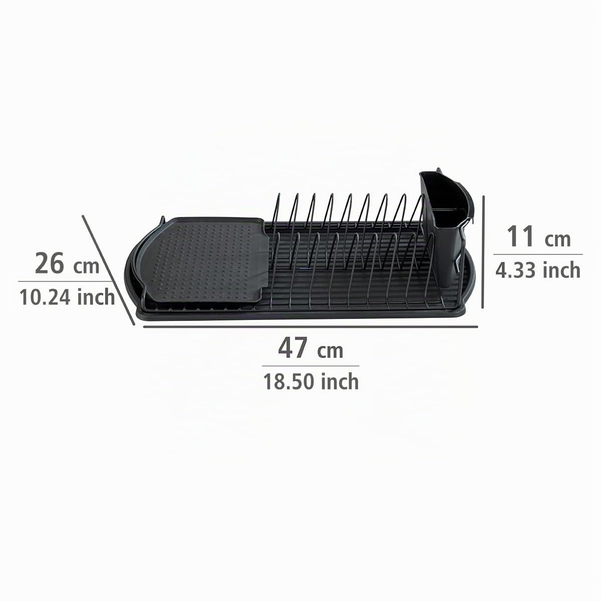 wenko-basic-geschirrabtropfer-47-5x11x26-5-cm-schwarz image 4