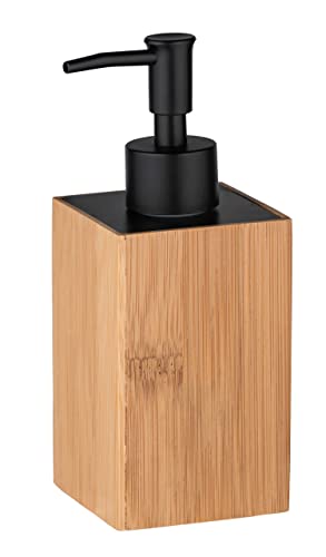 wenko-padua-seifenspender-bambus-schwarz-210-ml-8-x-18-x-7-cm image 5