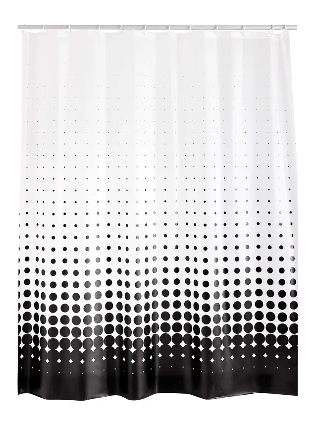 ridder-blacky-folien-duschvorhang-240x180-cm-semitransparent-inkl-ringe image 1