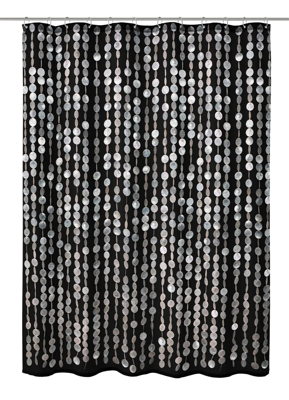 kleine-wolke-duschvorhang-textil-perla-schwarz-180-x-200-cm image 1