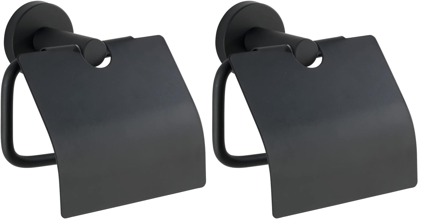 wenko-wc-papierhalter-bosio-black-mit-deckel-edelstahl-schwarz-matt-15-x-13-5-x- image 8