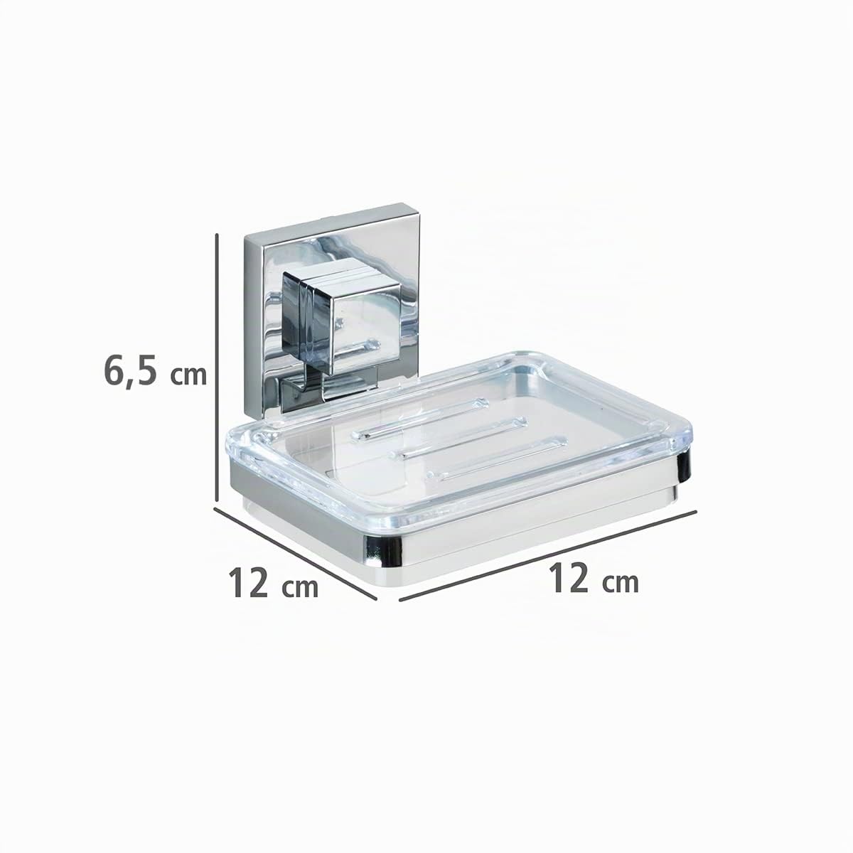 wenko-seifenablage-quadro-vacuum-loc-edelstahl-12-x-6-5-x-12-cm image 6