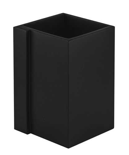 kleine-wolke-zahnputzbecher-gerry-schwarz-eckiger-polyresin-becher-260-ml image 6
