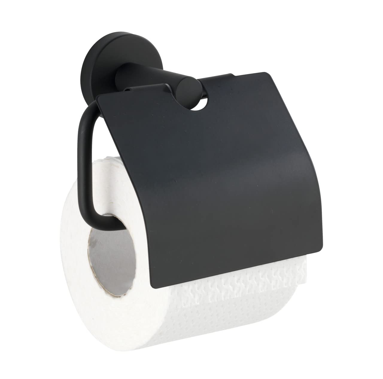 wenko-wc-papierhalter-bosio-black-mit-deckel-edelstahl-schwarz-matt-15-x-13-5-x- image 3