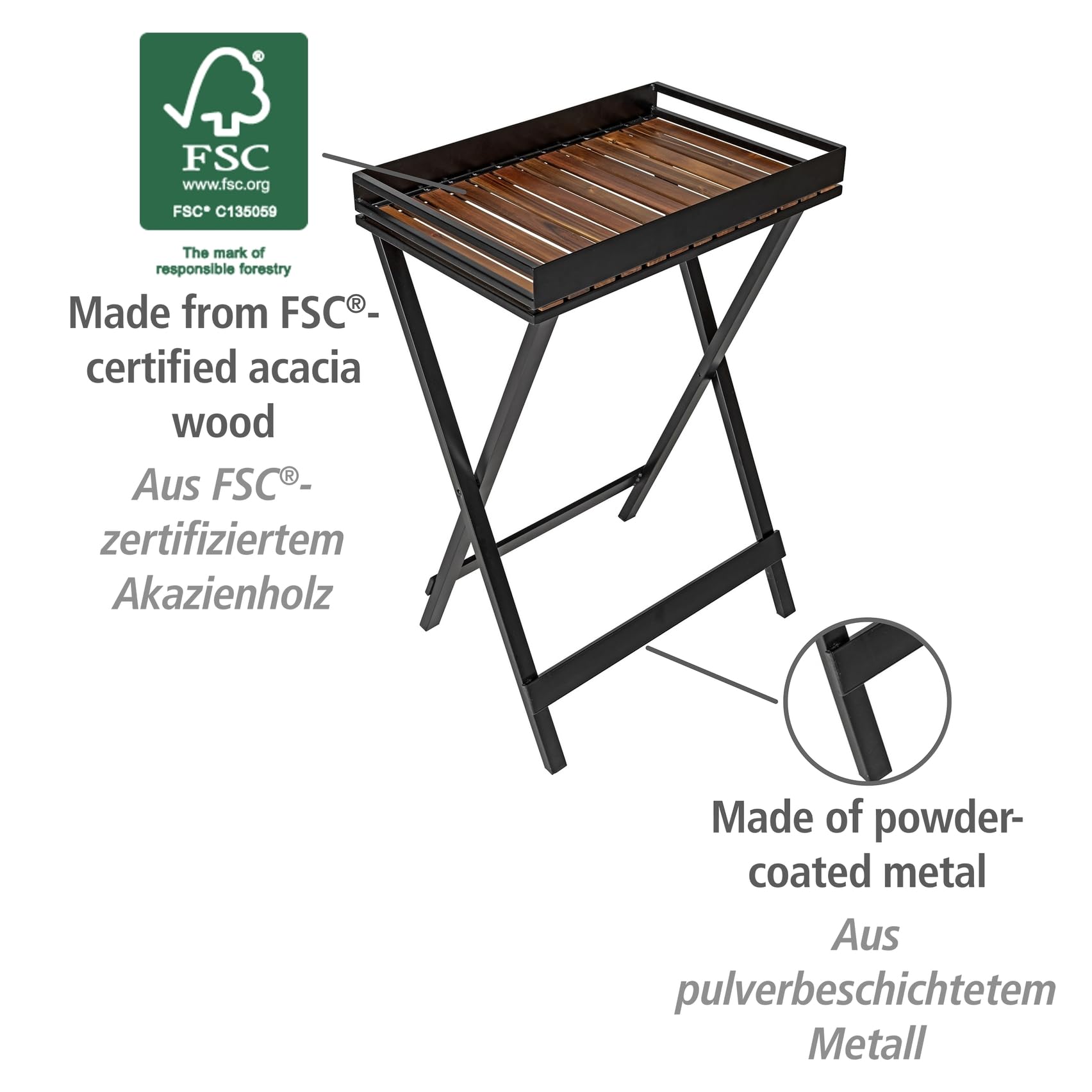 wenko-taba-beistelltisch-klappbar-60-x-89-x-42-cm-metall-schwarz-akazienholz-mit image 4
