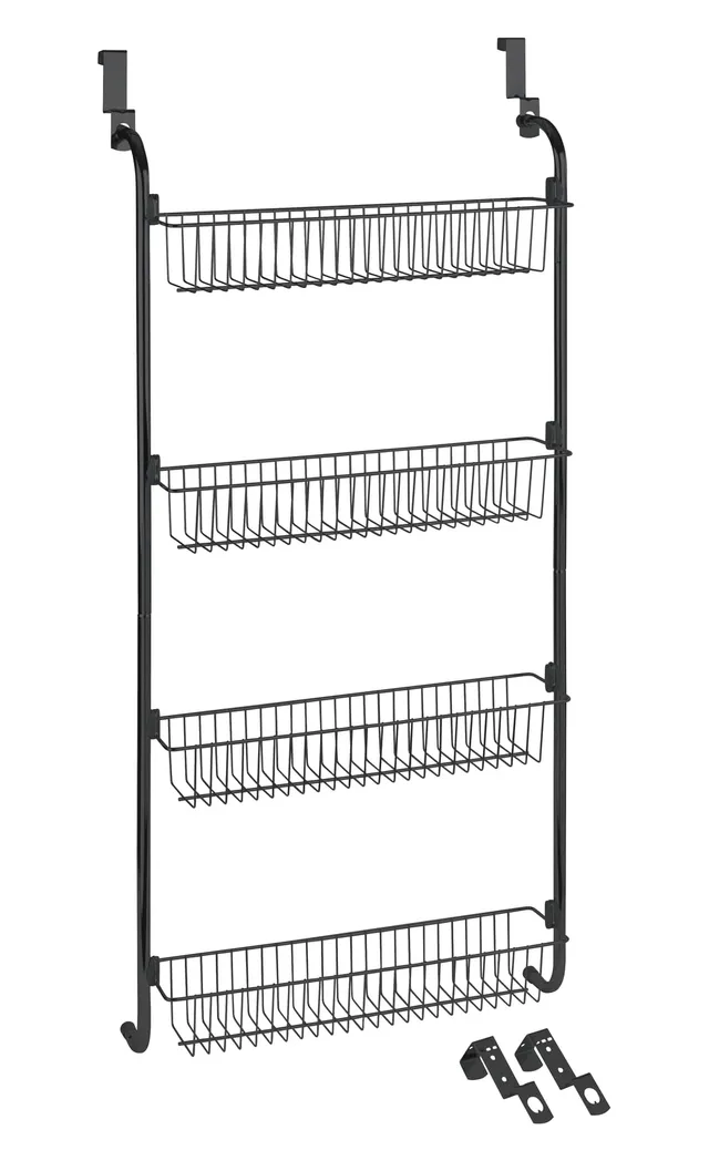 wenko-t-r-regal-mit-4-ablagen-50-x-109-x-14-cm-schwarz-metall image 1