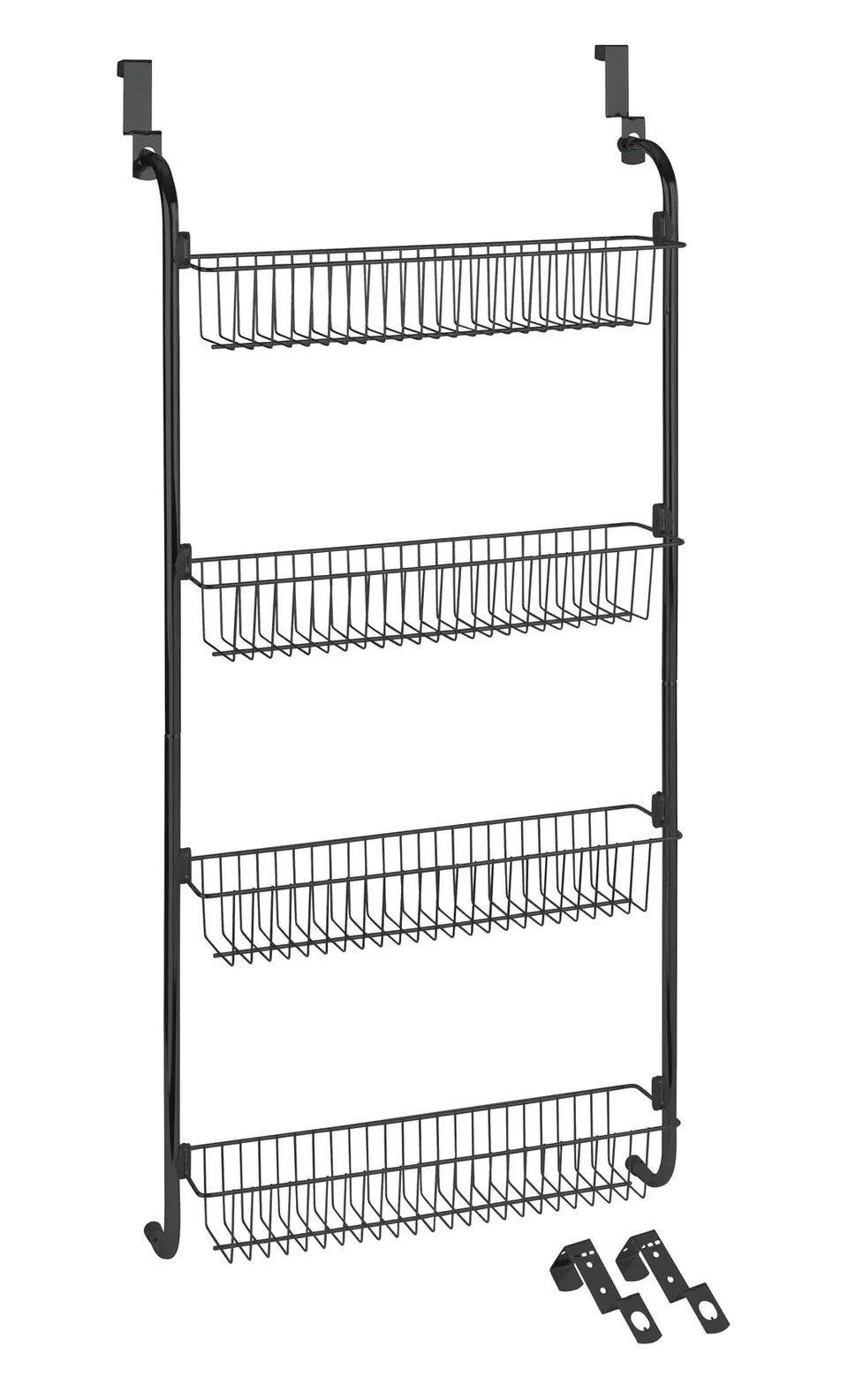 wenko-t-r-regal-mit-4-ablagen-50-x-109-x-14-cm-schwarz-metall image 1