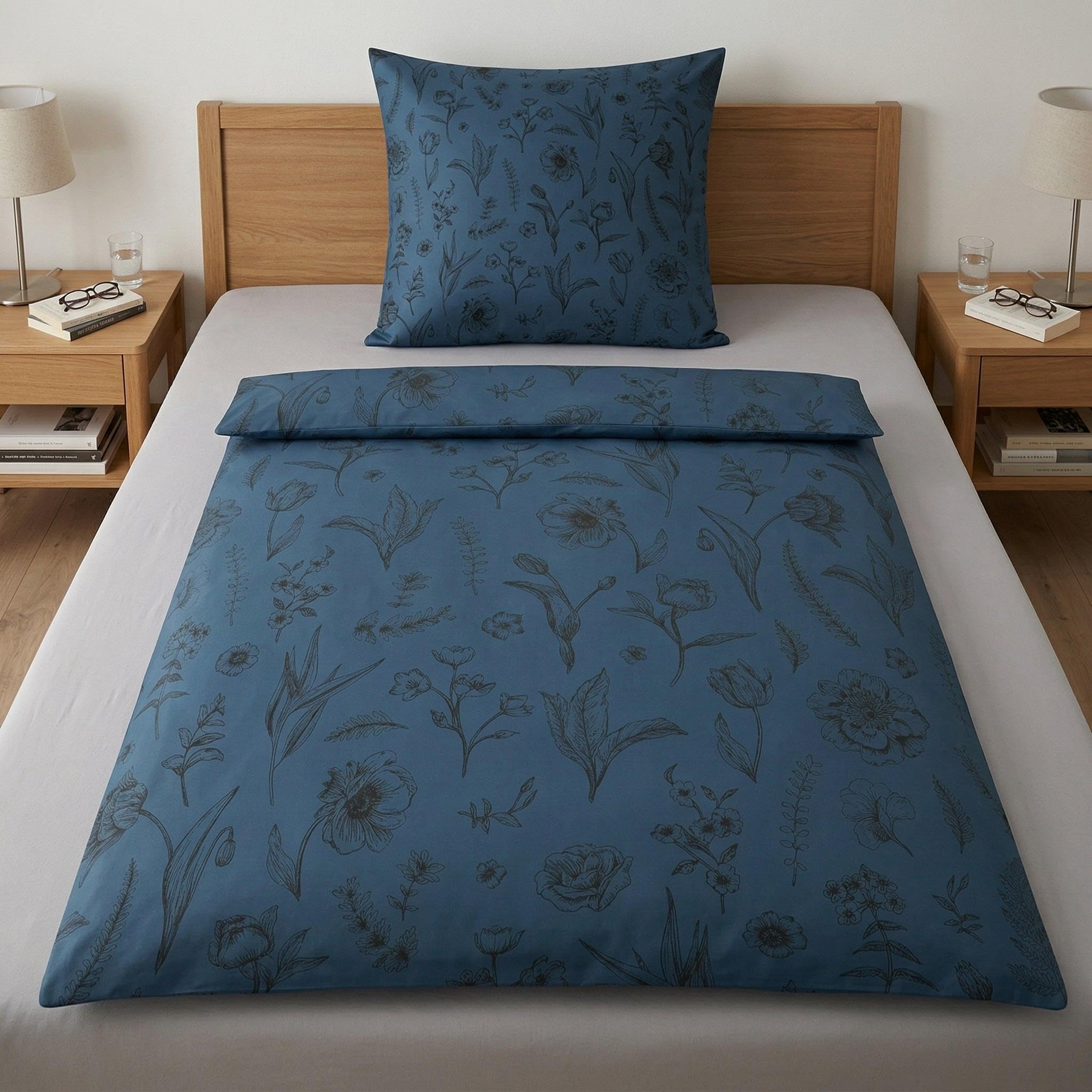 kleine-wolke-bettw-sche-satin-lisse-dunkelblau-135-x-200-cm-80-x-80-cm image 6