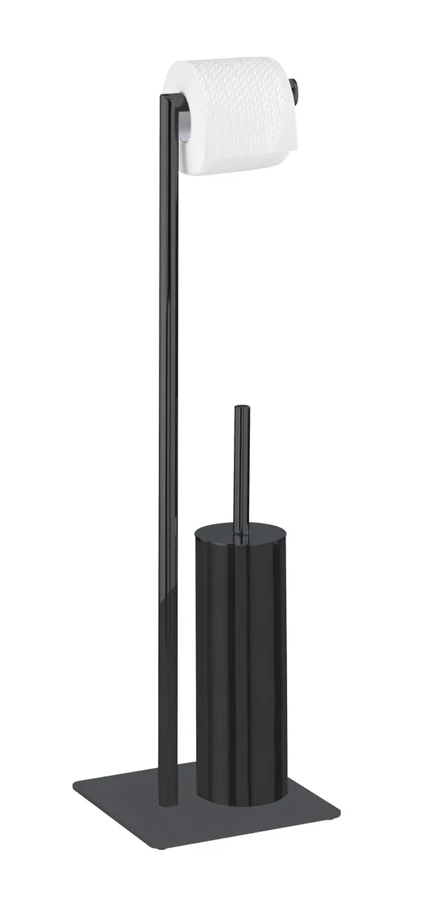 wenko-recco-stand-wc-garnitur-20-x-71-5-x-20-cm-2-in-1-wc-b-rste-toilettenpapier image 1