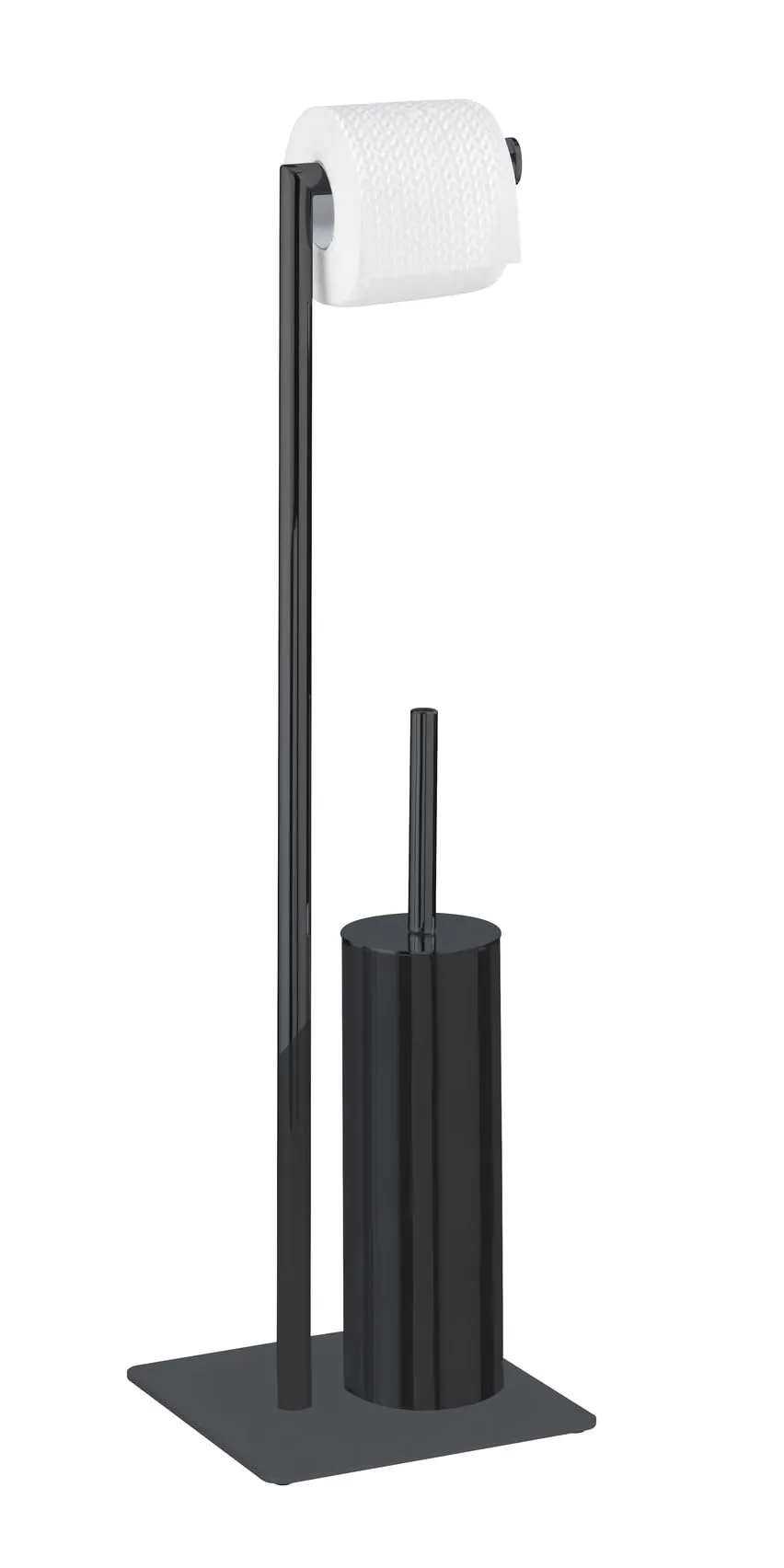 wenko-recco-stand-wc-garnitur-20-x-71-5-x-20-cm-2-in-1-wc-b-rste-toilettenpapier image 1