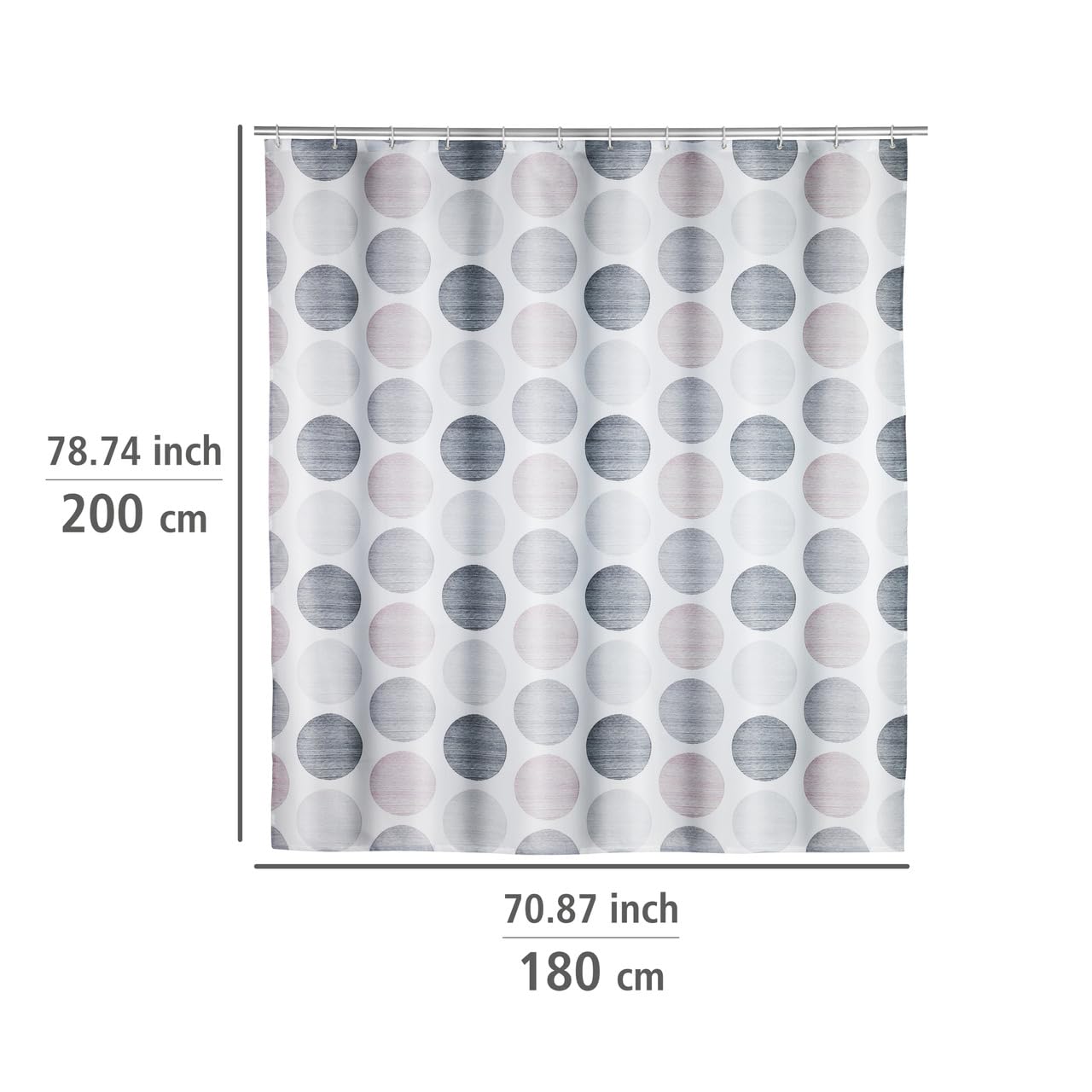 wenko-pastell-dots-duschvorhang-180-x-200-cm-polyester-mehrfarbig-inkl-12-ringe image 5