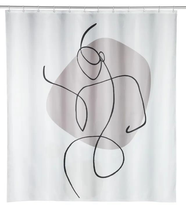 wenko-ladyline-textil-duschvorhang-180x200-cm-mehrfarbig-mit-ringen image 1