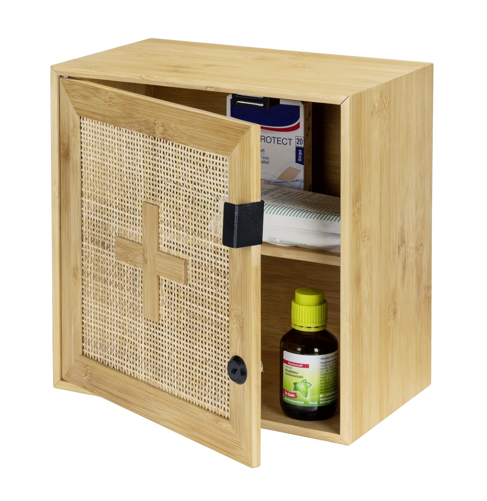 wenko-medikamentenschrank-allegre-bambus-rattan-30-x-30-x-17-8-cm-natur image 5