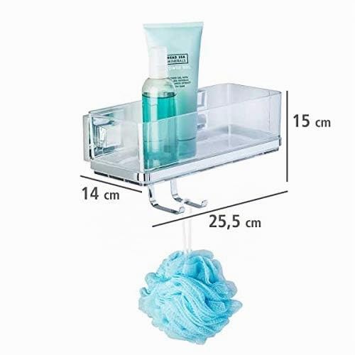 wenko-vacuum-loc-wandregal-quadro-2-etagen-edelstahl image 4