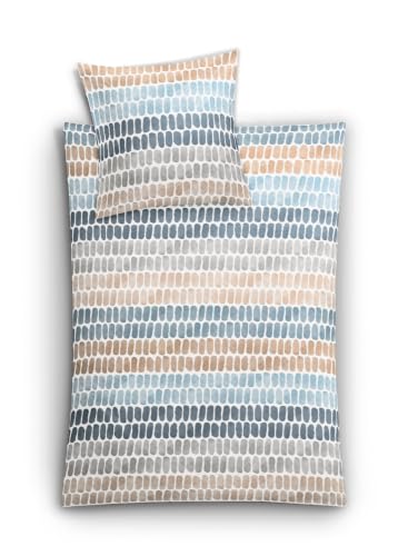 kleine-wolke-solid-mako-satin-bettw-sche-sand-beige-blau-135-x-200-cm-80-x-80-cm image 8