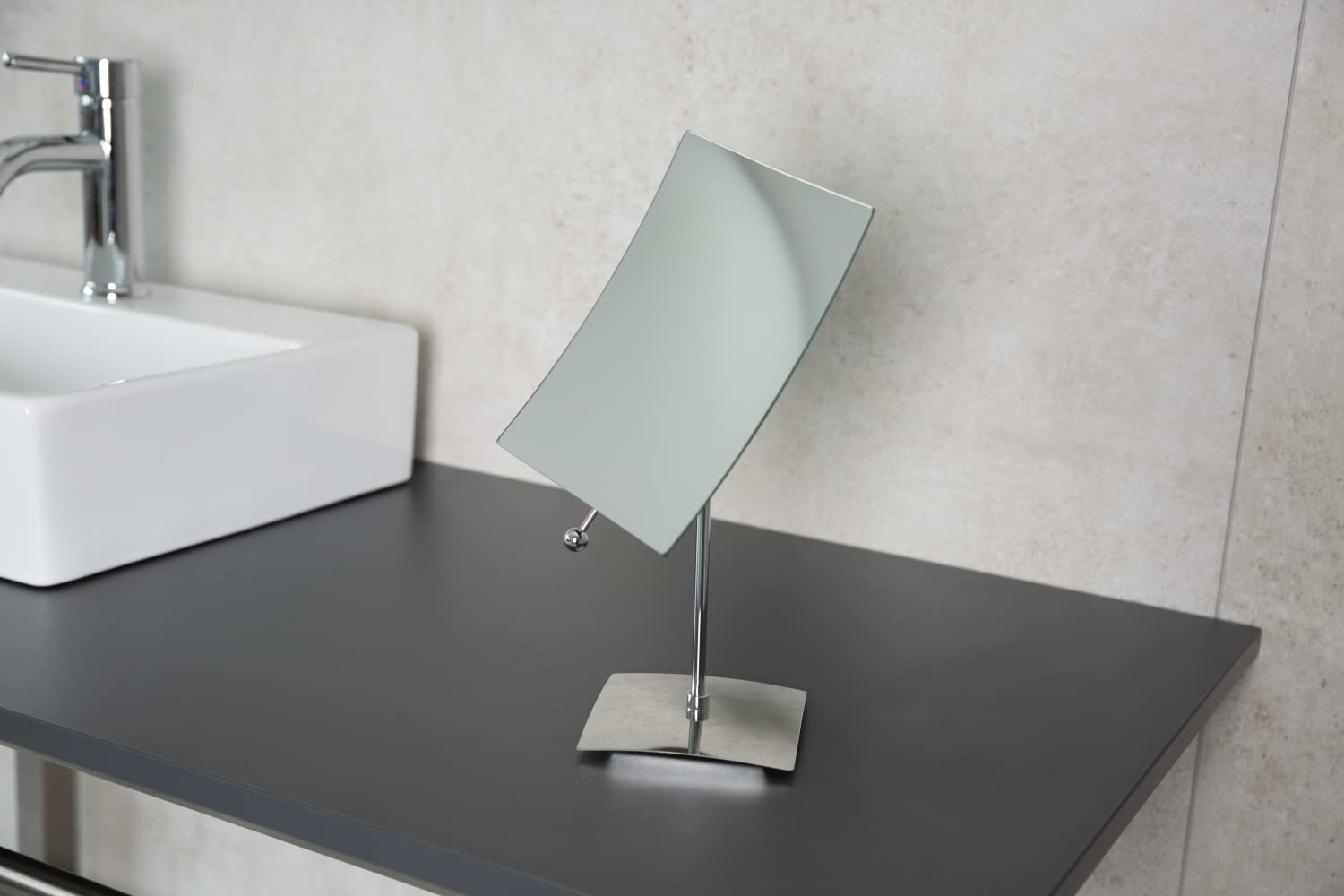 ridder-cinderella-kosmetikspiegel-5-fach-14x30-cm-edelstahl-stehend-h-ngend image 4
